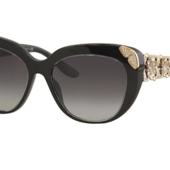 Pre owned Bvlgari 8162-b 504/13 Cat Eye Brown Embellished 55 17 135 $_57.JPG?set_id=880000500F main image 4